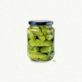 Jar of Pickles Miniature Watercolor Painting