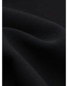 black midi a-line skirt