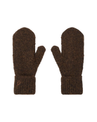brown knit mittens 