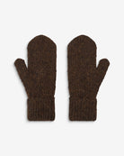 brown knit mittens