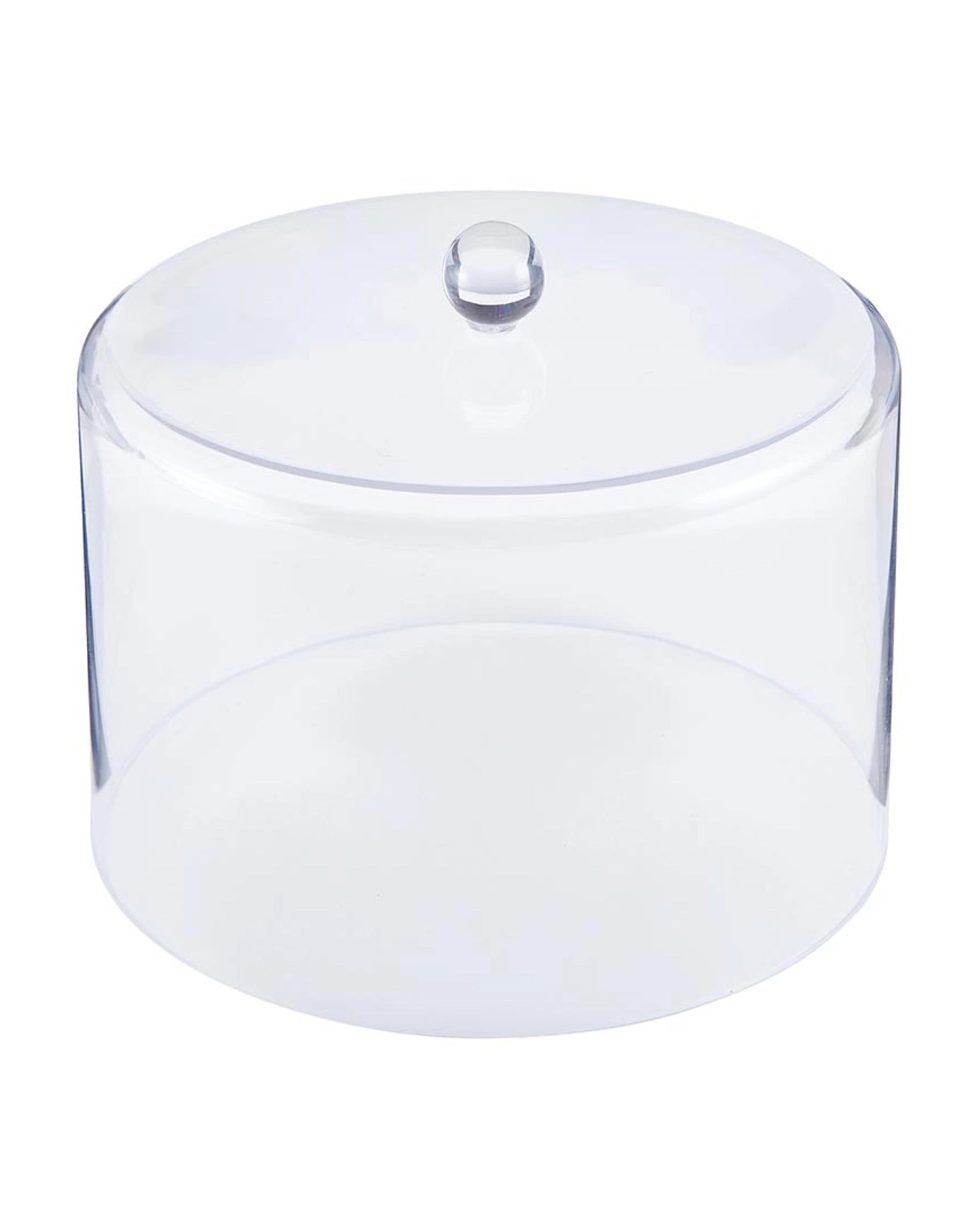 a large acrylic dome for cake