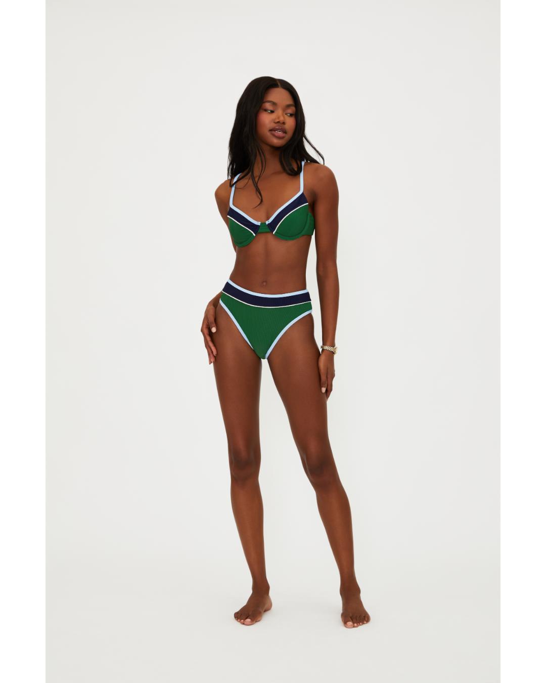green underwire bikini top