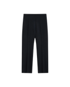 navy pinstripe suiting capri pant