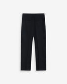 navy pinstripe suiting capri pant
