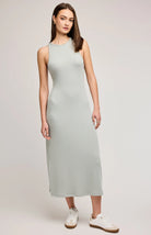 midi tank top dress in green