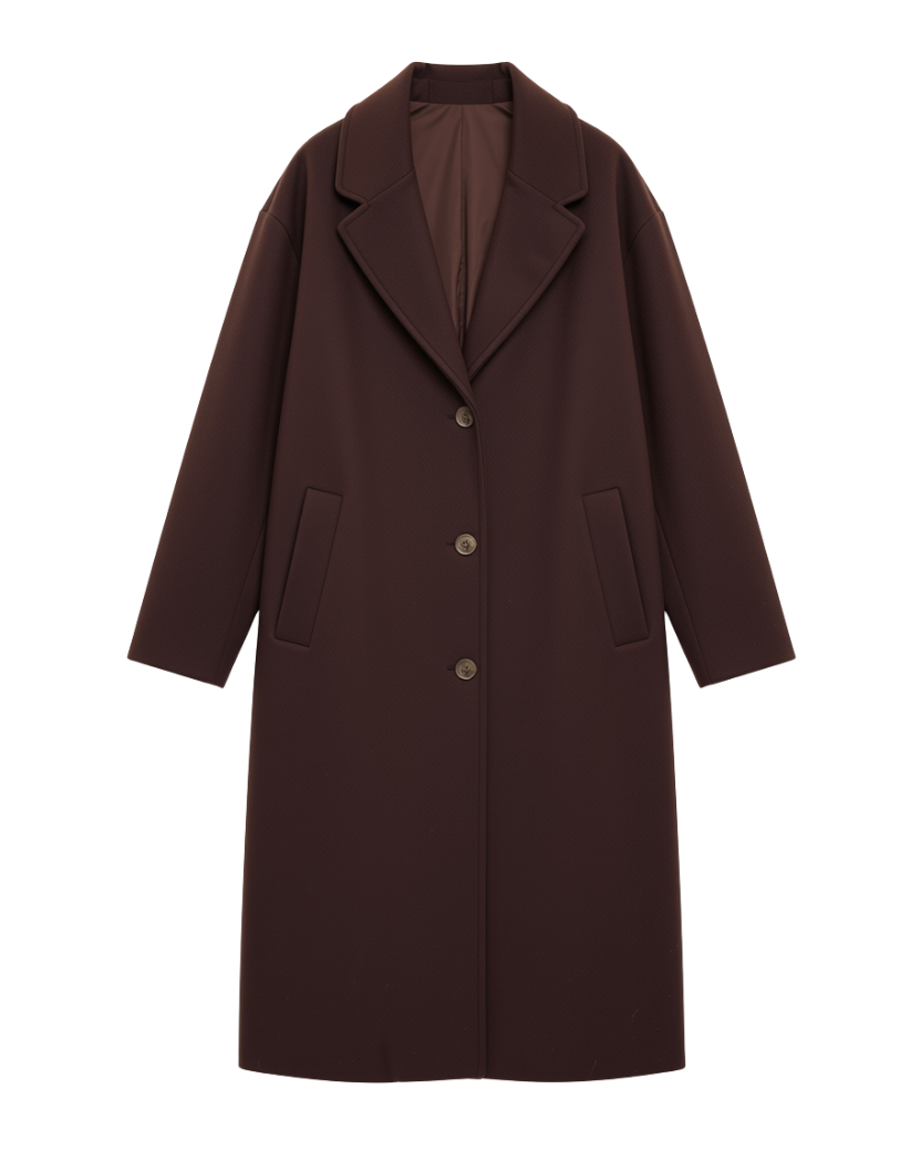mini coat in brown
