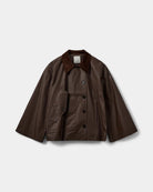 brown oversized wide arm jacket