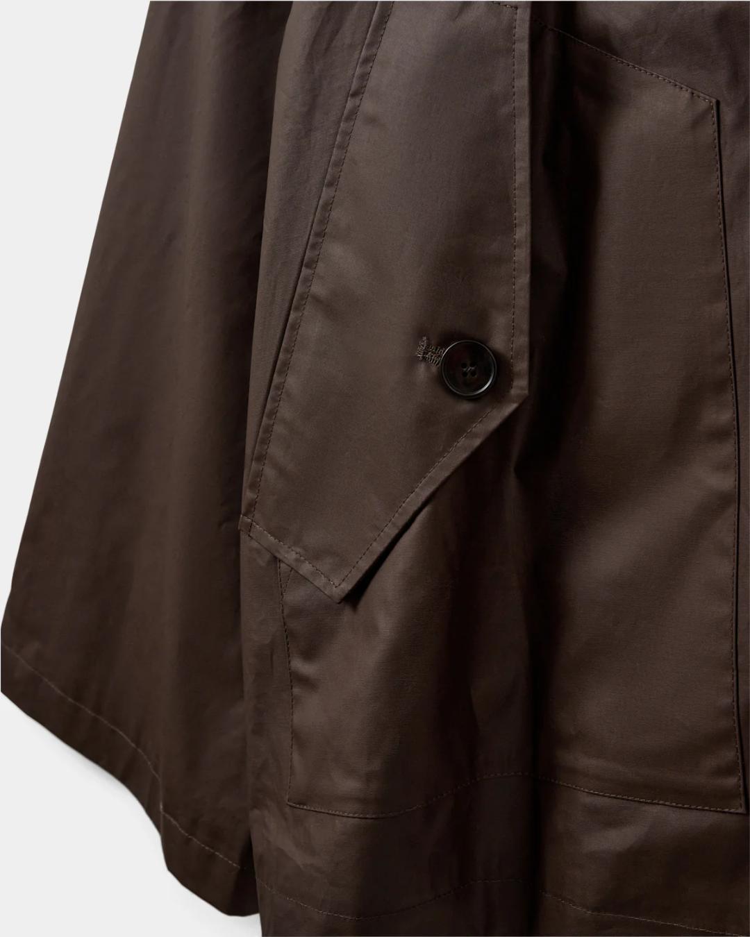 brown oversized wide arm jacket