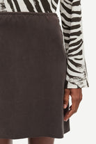 mini light brown skirt