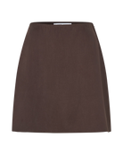 mini light brown skirt
