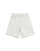 long white denim shorts