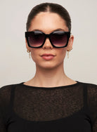 large black sunglasses