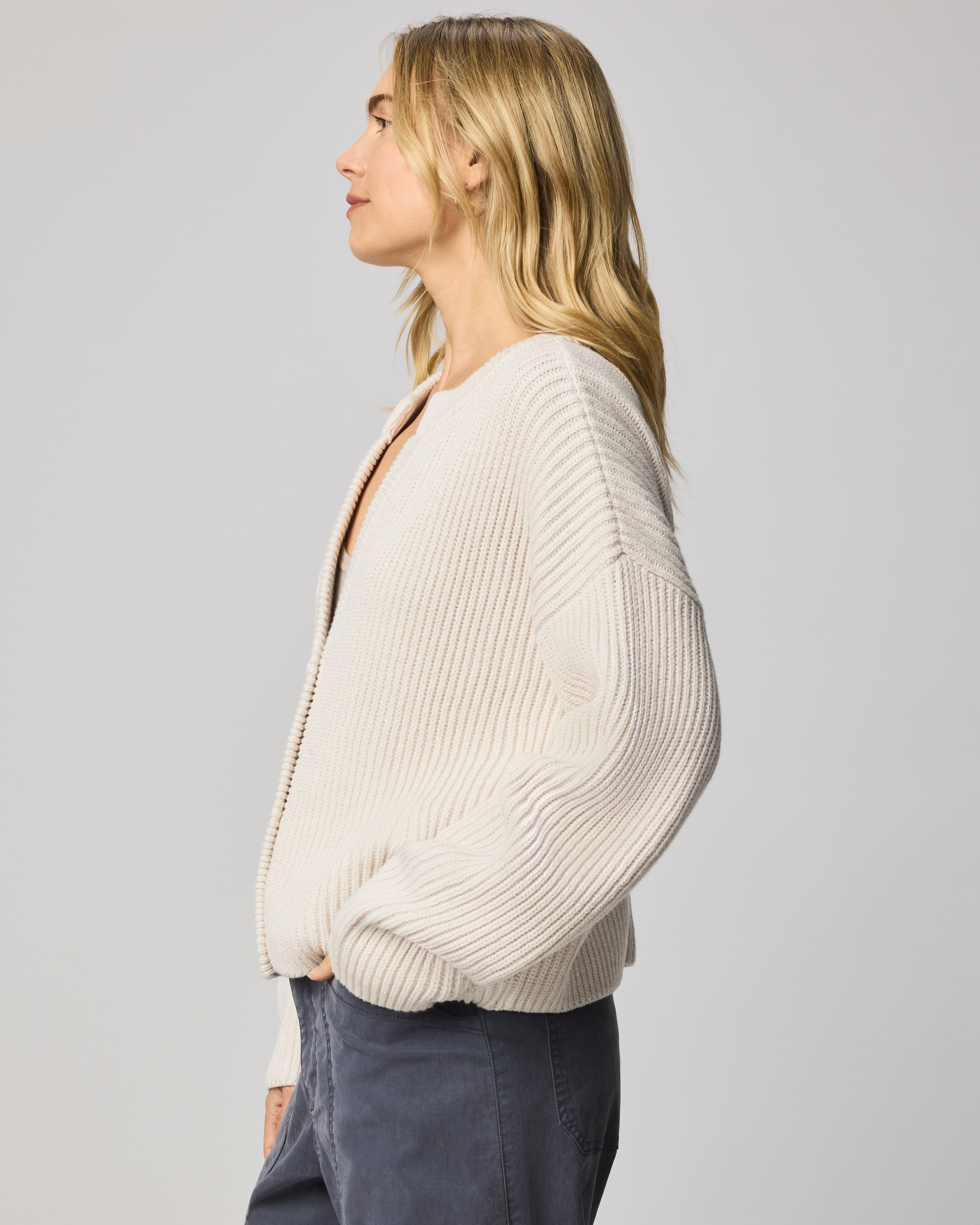 cream knit cardigan 