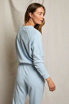 crewneck sweatshirt in light blue