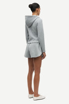 grey zip up hoodie sweater