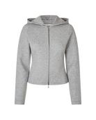grey zip up hoodie sweater