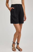 black tailored short
