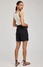 black tailored short