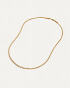 thin gold detailed necklace