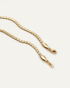 thin gold detailed necklace