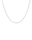 thin silver chain necklace