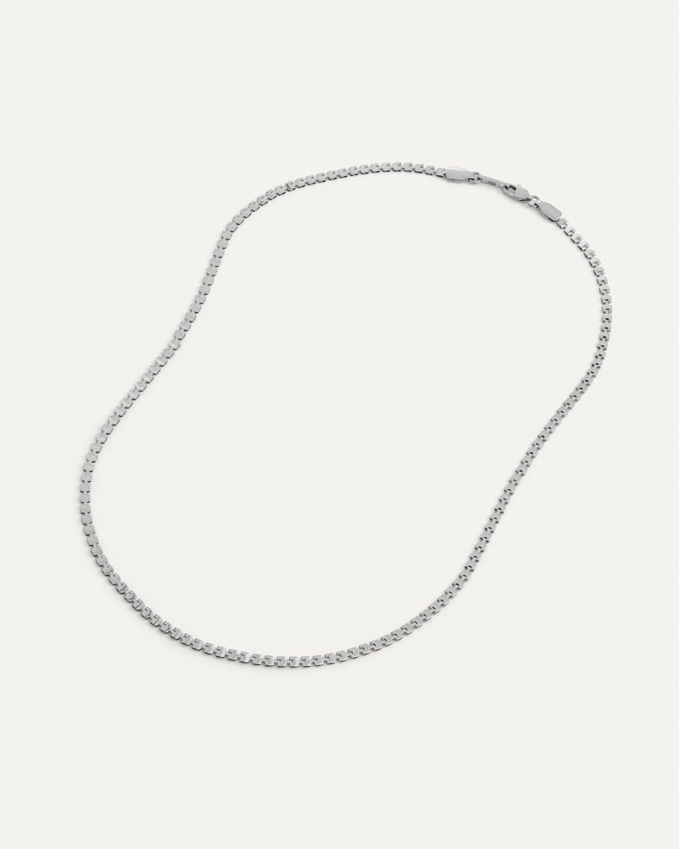thin silver chain necklace