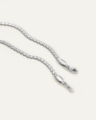 thin silver chain necklace