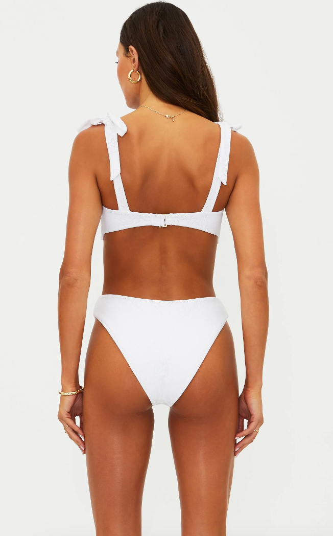 white bikini bottoms
