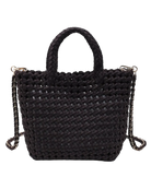 brown woven crossbody or handbag