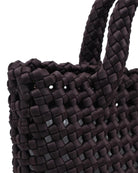 brown woven crossbody or handbag