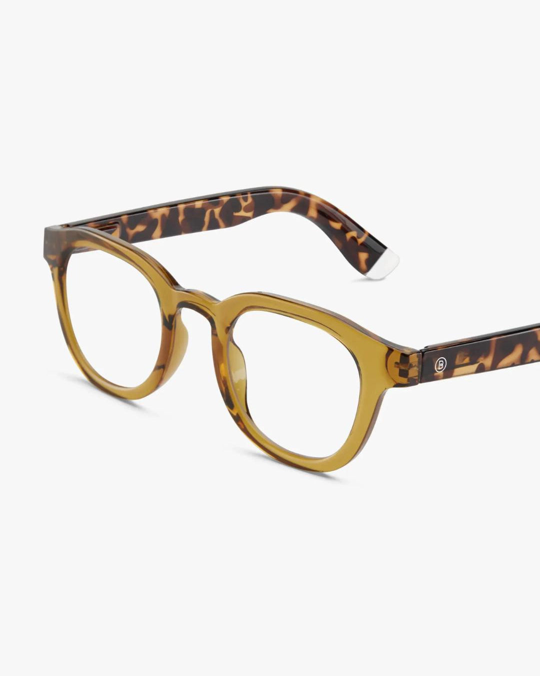 a pair of tortoiseshell round framed eyeglasses for blue light by Barner