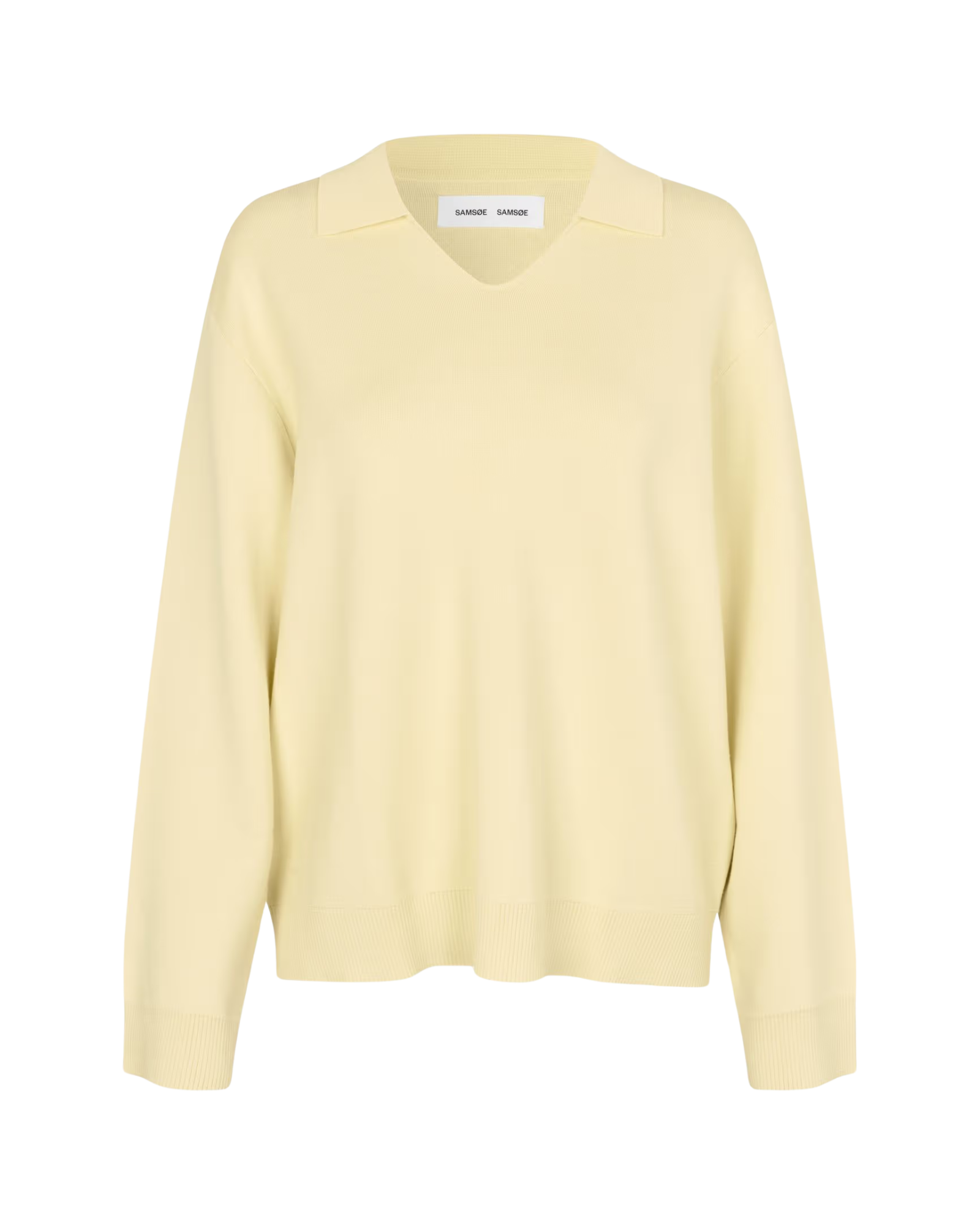 long sleeve pol sweater in yellow