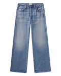 wide straight leg medium wash denim pants
