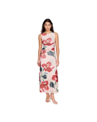 mini mesh dress with red florals