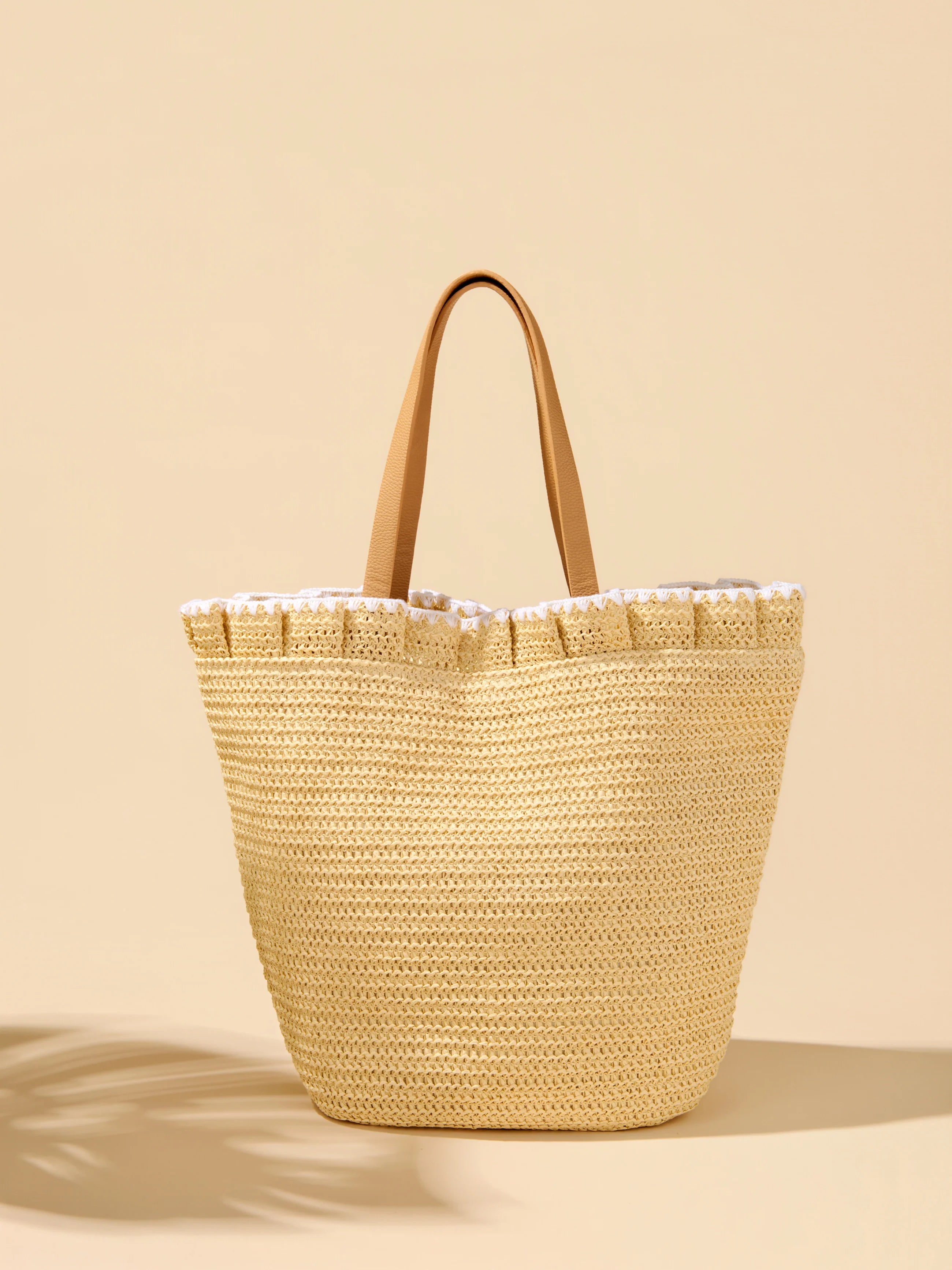 large tan coloured tote bag