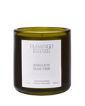 green glass candle
