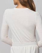 long sleeve tee in heather oat