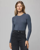 long sleeve tee in navy