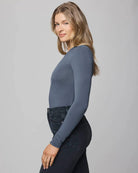 long sleeve tee in navy
