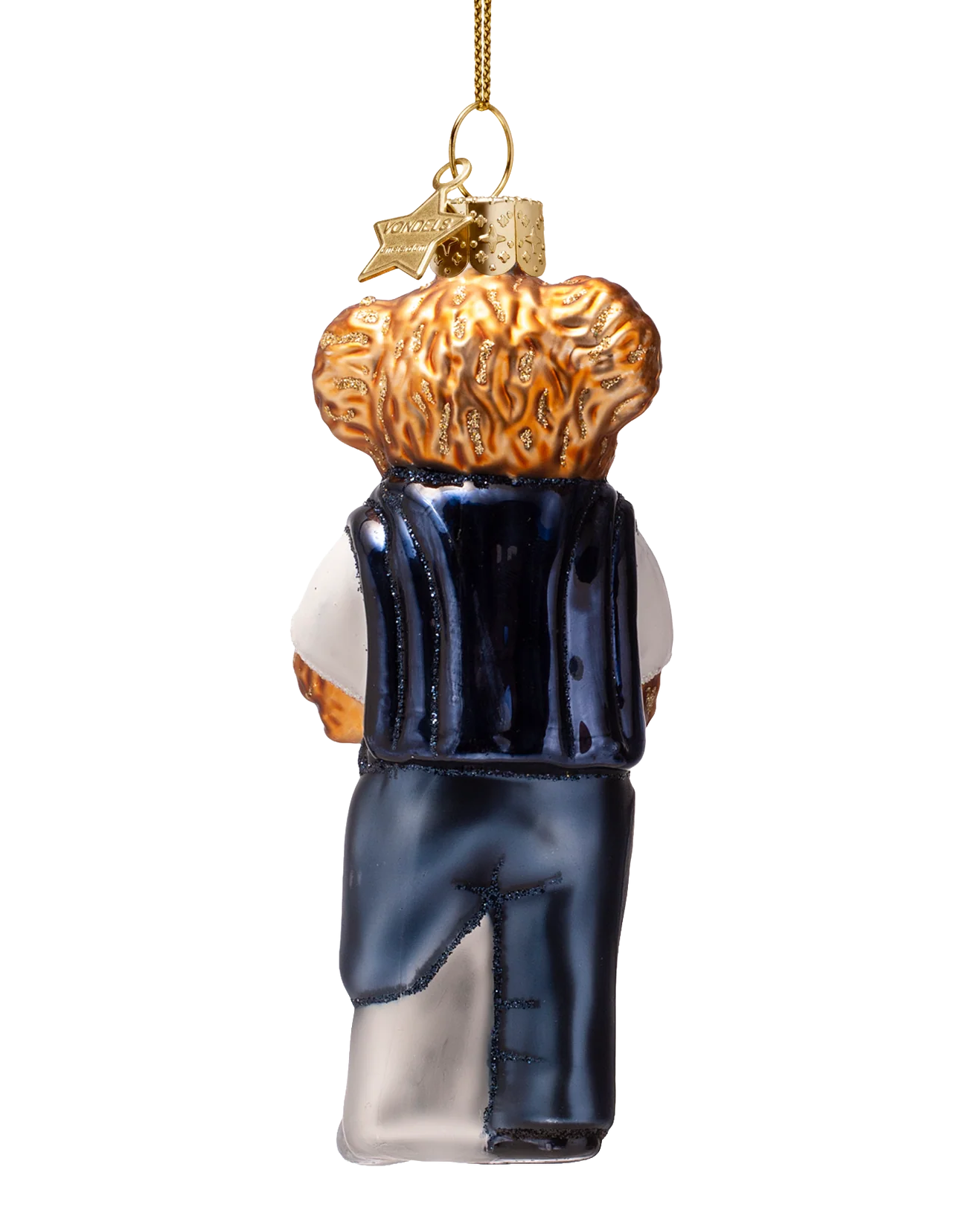 bear ornament golfing