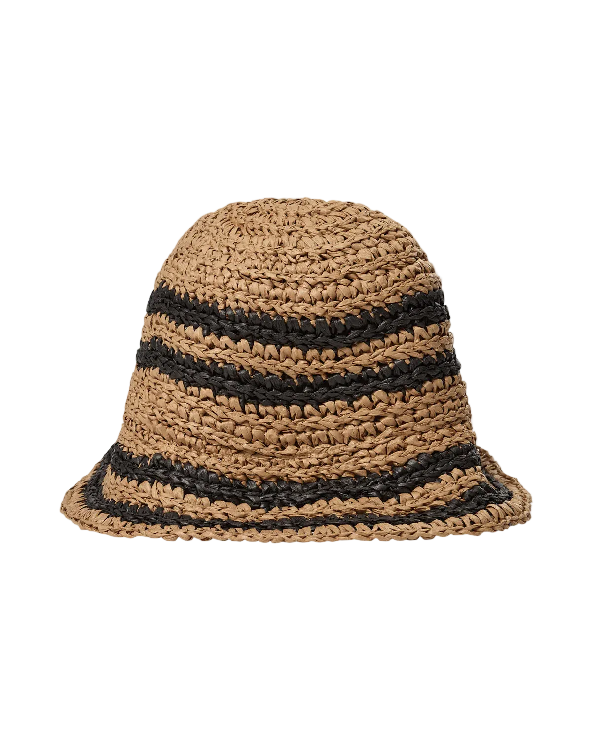 straw hat in natural and black
