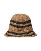 straw hat in natural and black
