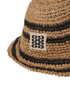 straw hat in natural and black