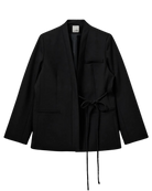 black oversized blazer
