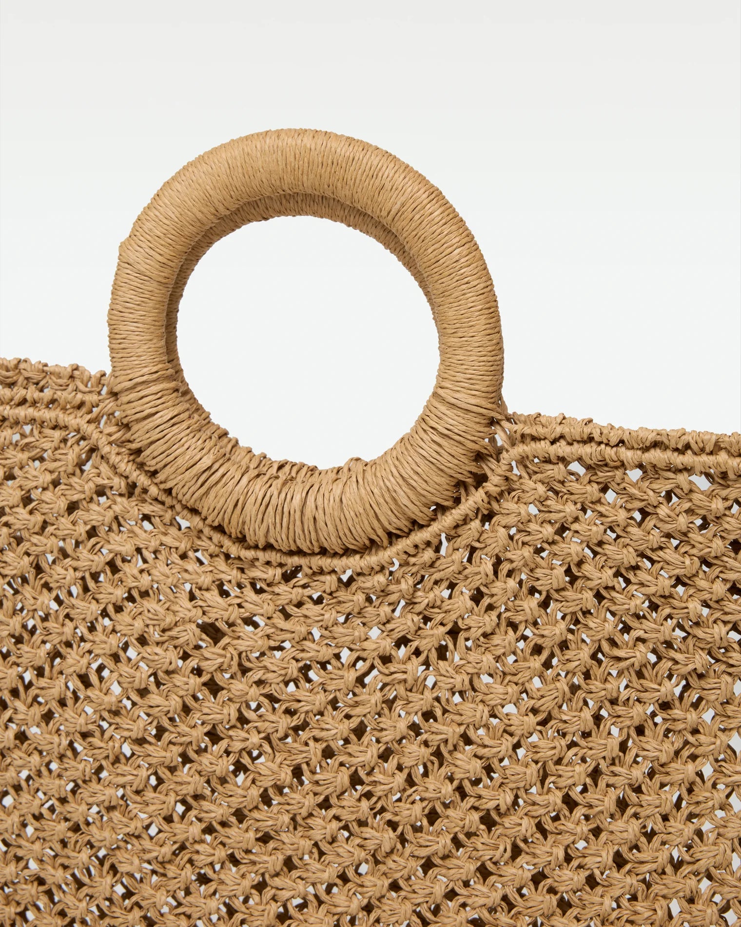natural woven hand bag