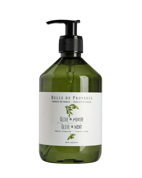 Belle de Provence Liquid Hand Soap Olive and Mint