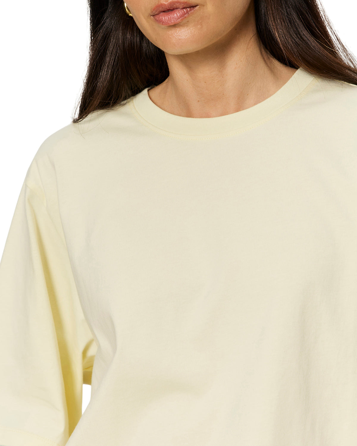 oversized tee in light yellow