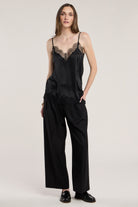 black lace tank top