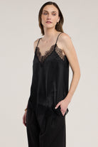 black lace tank top