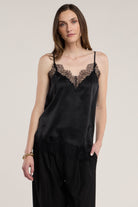 black lace tank top